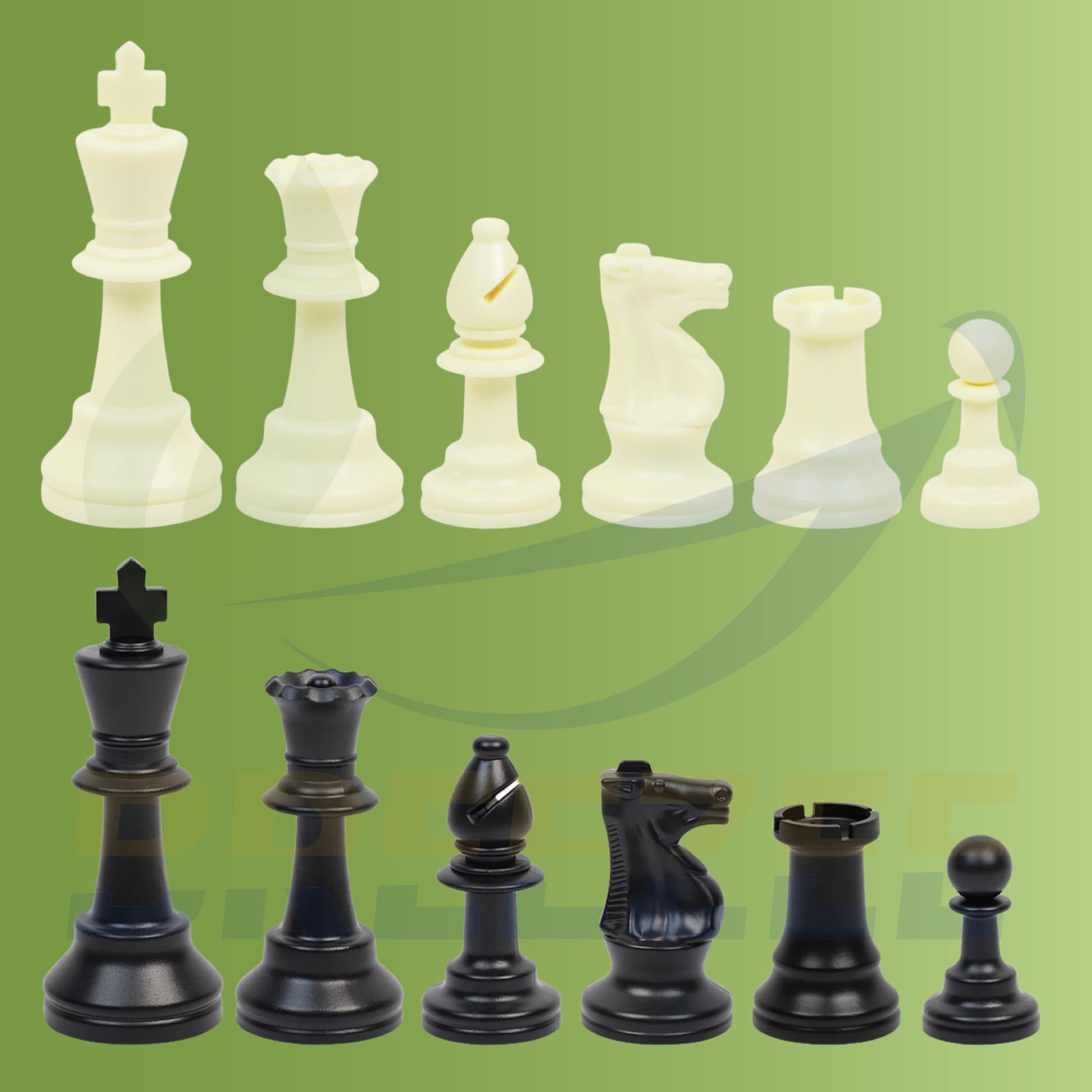 BREEZEE Ajedrez Profesional Portátil Incluye Damas Chinas Bolsa De Viaje, Tamaño Torneo Tablero 51 x 51 cm, Juego de Mesa y Estrategia para Adultos, Niños y Principiantes Juegos de Mesa