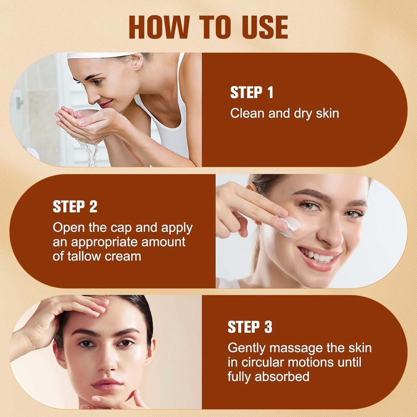 Cebo de Res Para la Cara, Crema Facial Nutritiva de Res y Miel, Evil Goods Crema Original, Crema de Cebo de Res con Balsamo de Miel, Sebo de Res Para la Cara Evil Good (3)