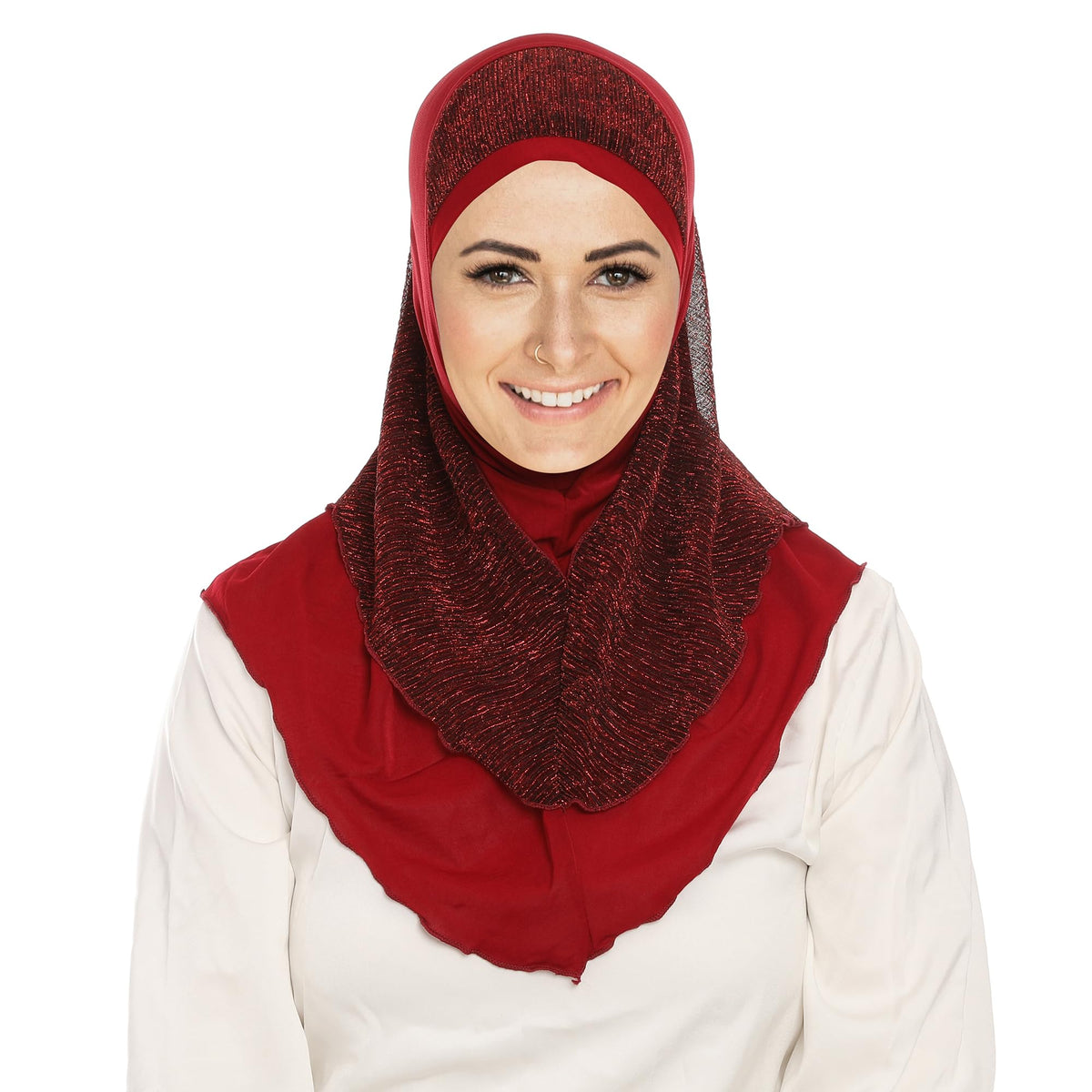 Hijab instantáneo para mujer, bufanda de hiyab suave, fácil de llevar