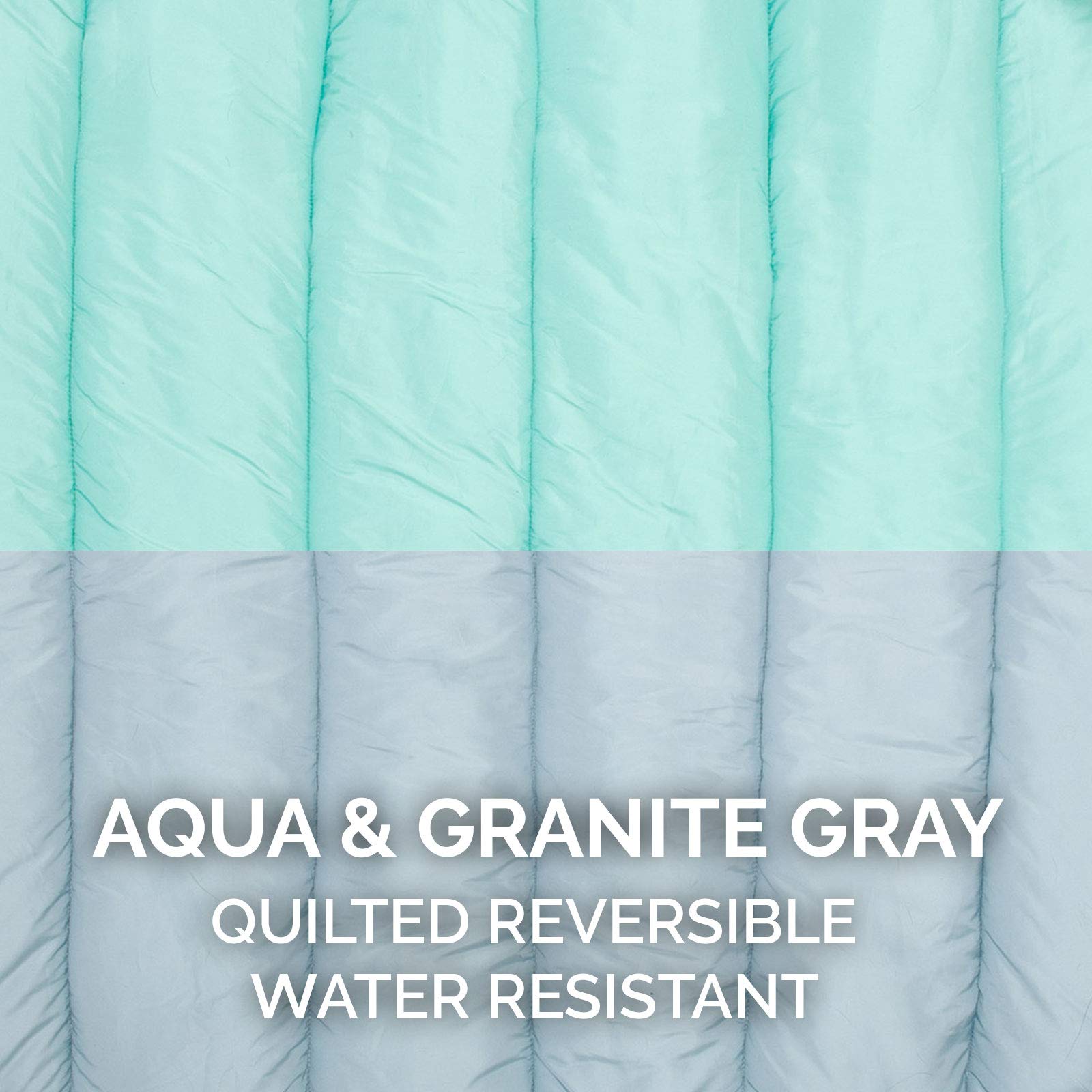 Cama para Perro Furhaven Aqua Granite Gray con Cojín de Viaje Lavable Tamaño Pequeño