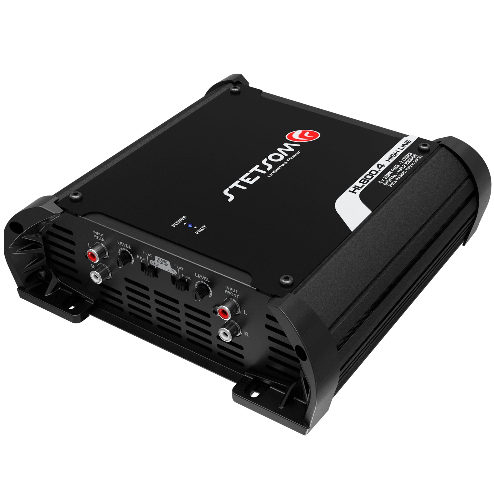 Amplificador Clase D Stetsom HL 800.4 2 Ohmios 4 Canales 800 Vatios de Rango Completo