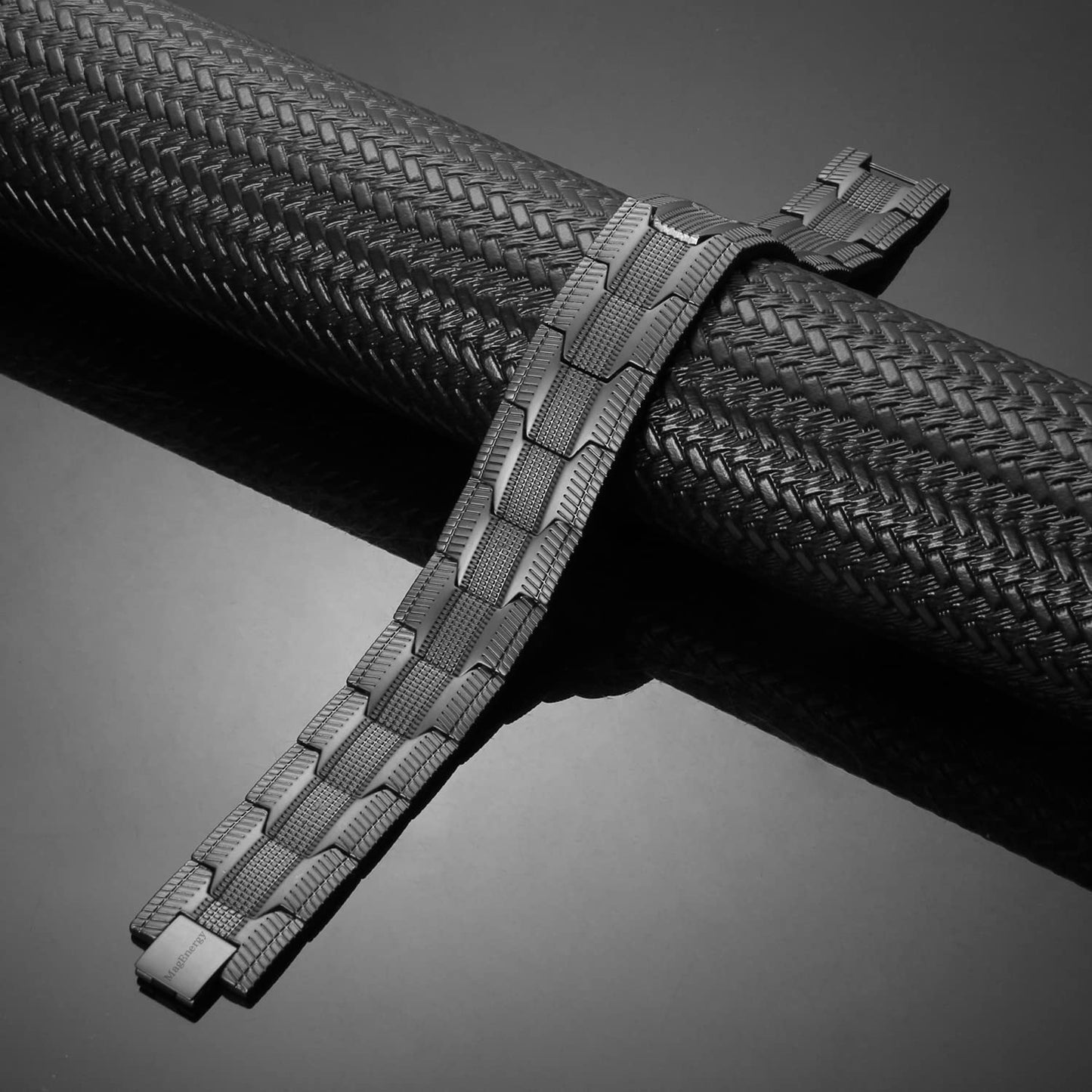 MagEnergy - Pulsera de cobre para hombre, 3 pulseras magnéticas de 99,99% cobre puro, pulsera ajustable con herramienta de tamaño, 9inches, Cobre, No es una piedra preciosa