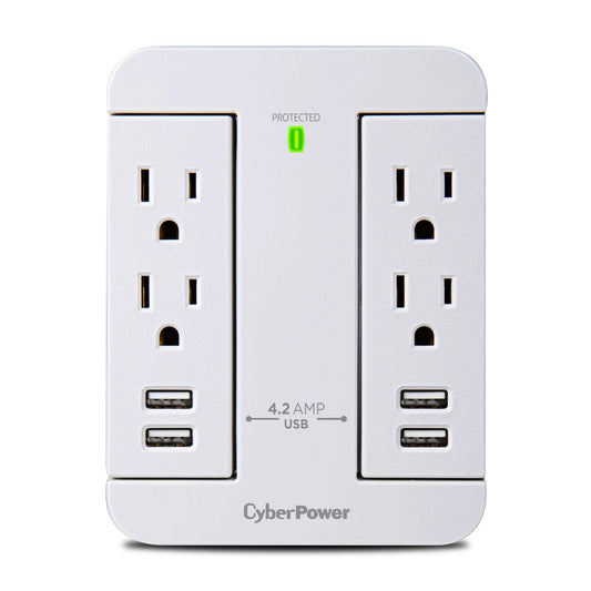 CyberPower GP400U4AWH Supresor de Picos, Blanco, Pequeño