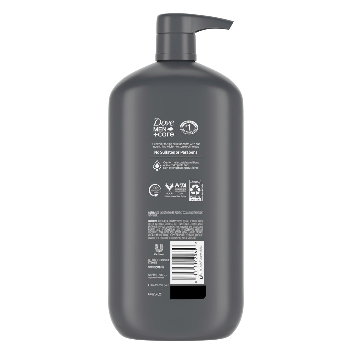 DOVE MEN + CARE Dove Men+Care Body and Face Wash for Healthier and Stronger Skin Clean Comfort Effectively Washes Away Bacteria While Nourishing Your Skin 30 oz