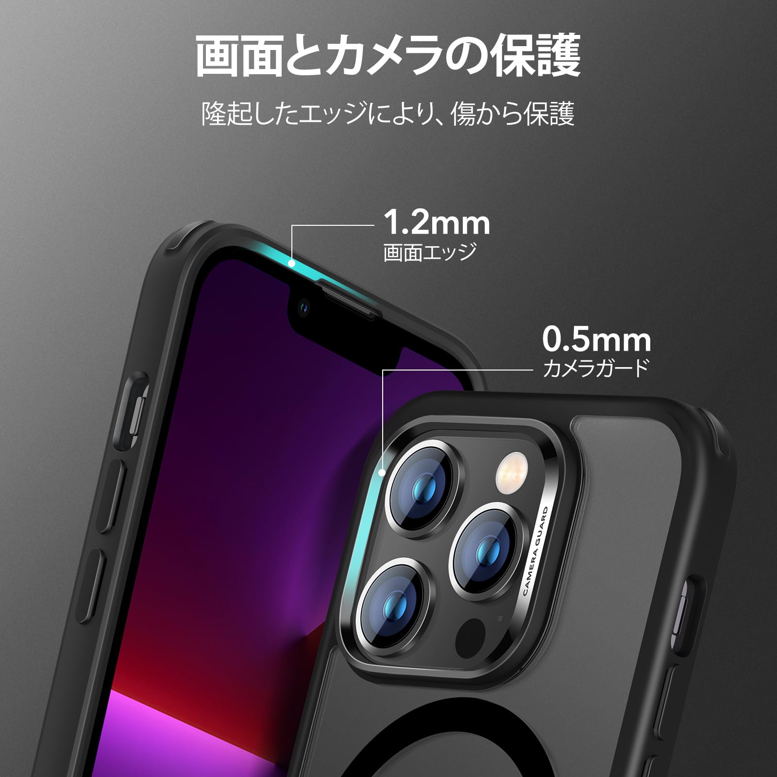 Funda Híbrida ESR iPhone 13 Pro Transparente Compatible MagSafe y Carga Inalámbrica con HaloLock Protección Reforzada para Caídas