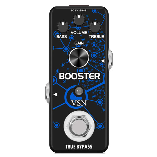 VSN Guitar Booster Effect Pedal Clean Boost Effects Pedals For Electric Guitar Pure Clean Mini Boost Pedals True Bypass