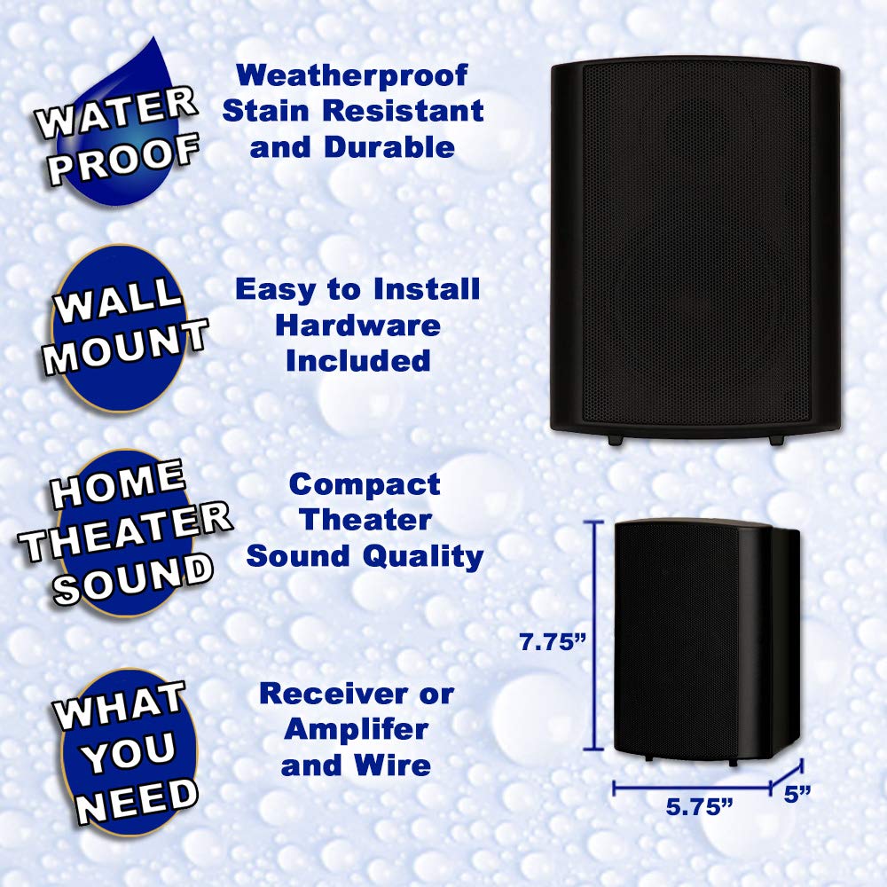 Theater Solutions TS425ODB Indoor/Outdoor Speaker (Black)
