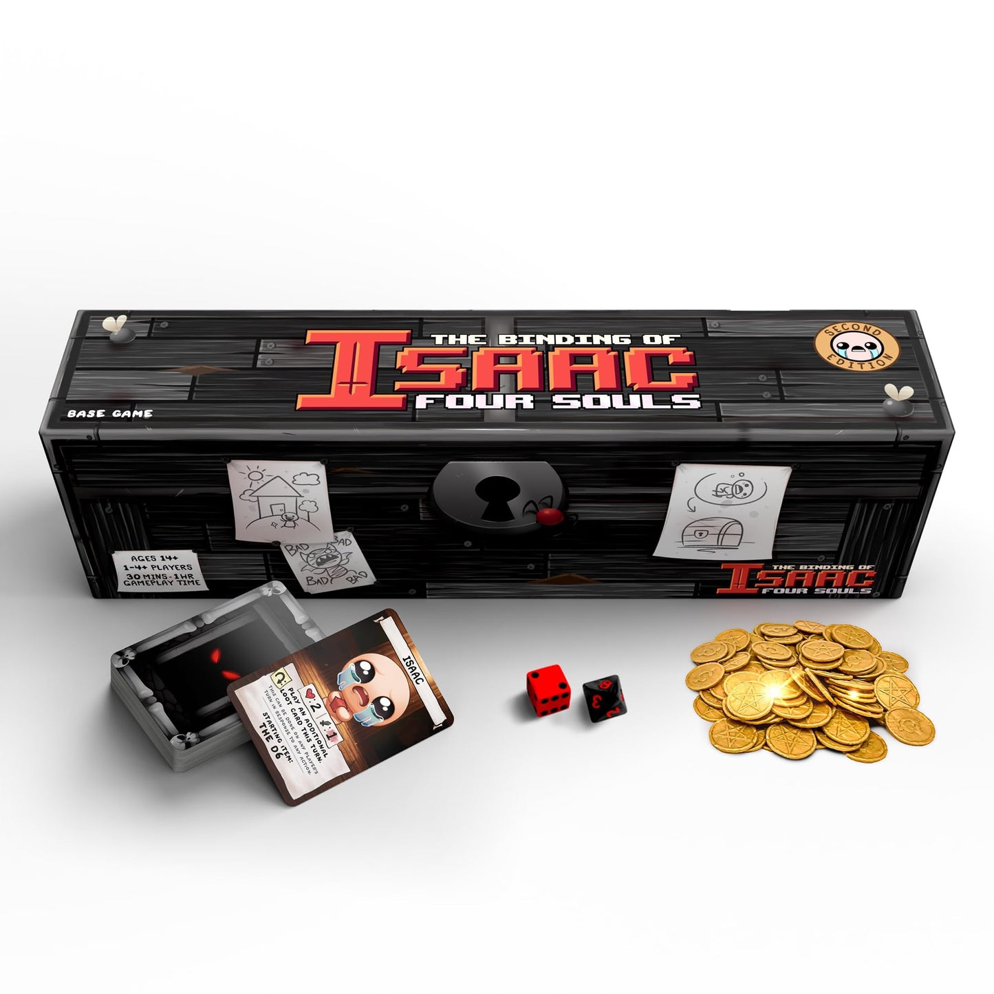 Maestro Media: The Binding of Isaac: Four Souls (2ª edición) - Juego de cartas de estrategia, licencia oficial, edades 13 +, 1-4 jugadores, 30 minutos