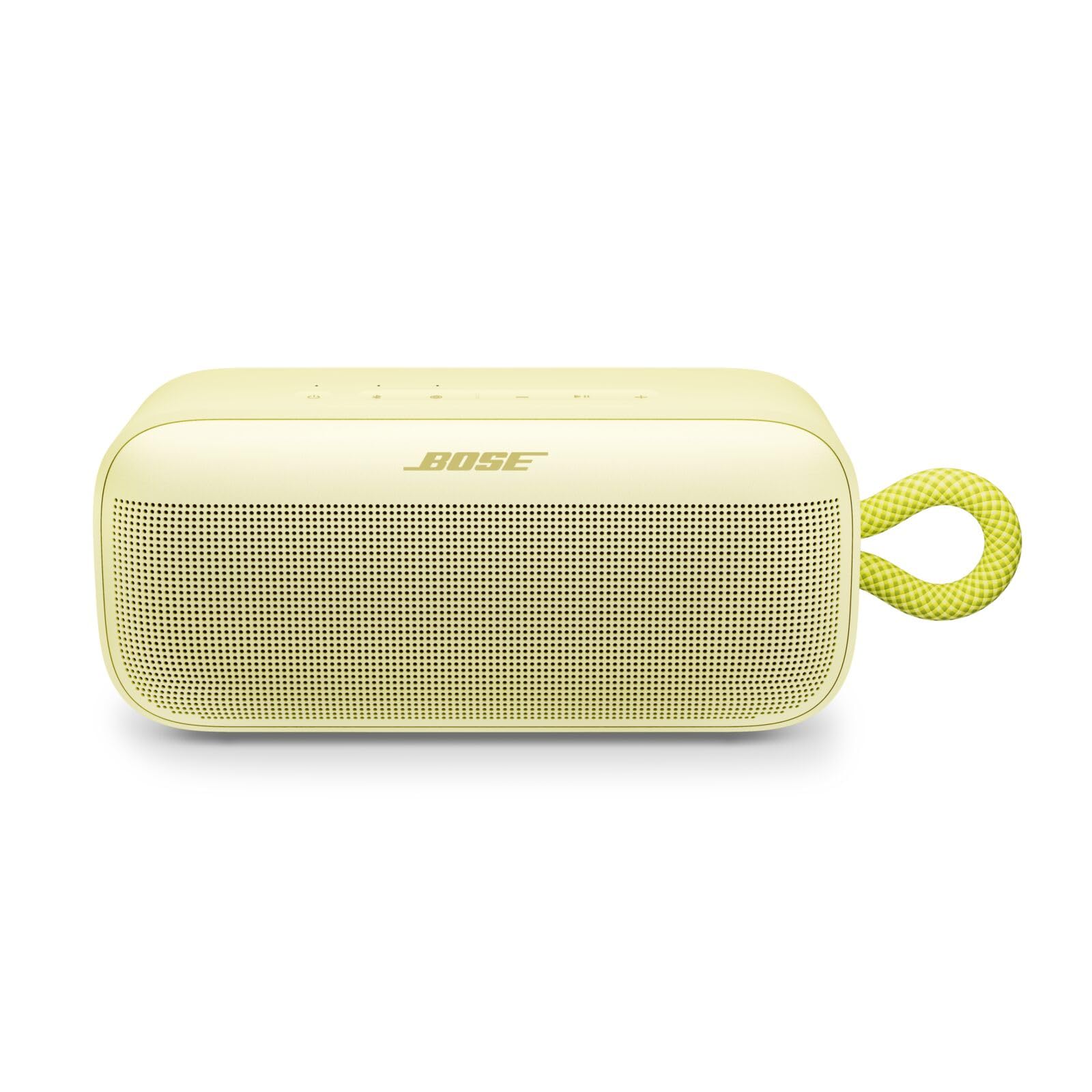 Bose SoundLink Plus - Altavoz Bluetooth portátil, Altavoz inalámbrico para Exteriores, hasta 20 Horas de duración de la batería, Impermeable y a Prueba de Polvo, Amarillo cítrico, Color edición