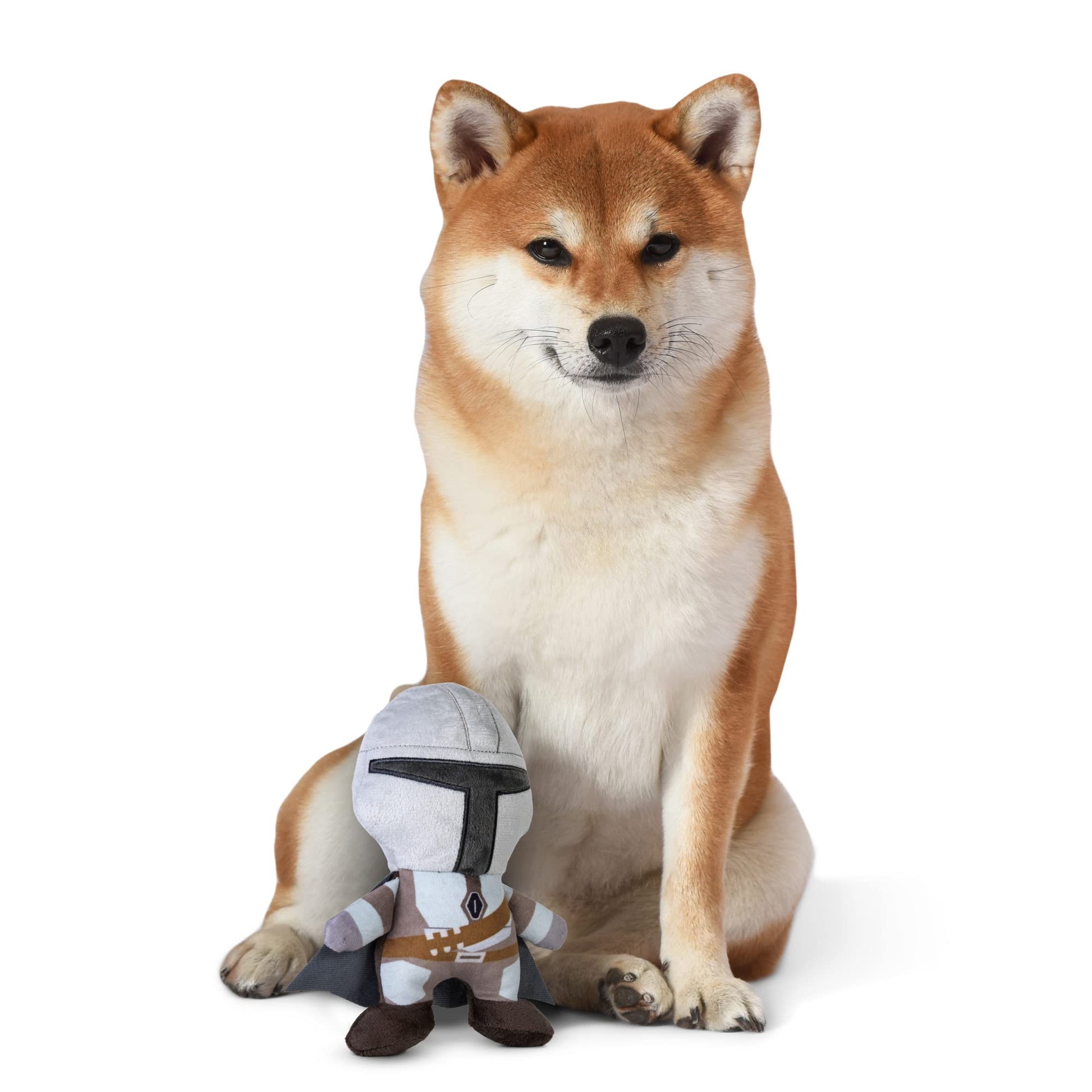 Juguete de Peluche para Perros STAR WARS The Mandalorian Gris chirriante Mediano