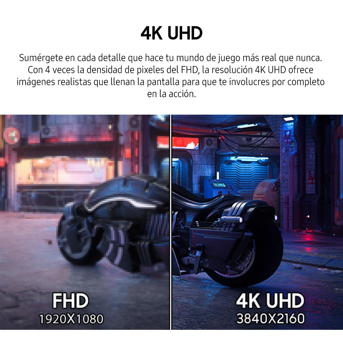Samsung Monitor Odyssey G7 27'' 360Hz 4K UHD (3840x2160), Gaming Monitor LS27FG702ELXZX, Tiempo de Respuesta de 0.01ms (GtG), FreeSync Premium VA Panel USB-C