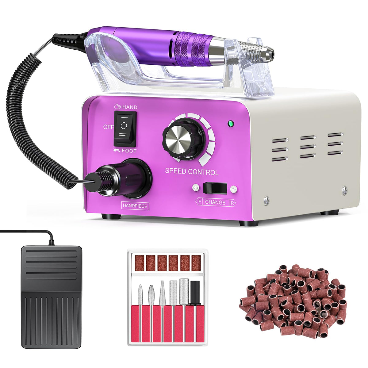 Taladro Eléctrico Subay Rosa Profesional para Uñas Acrílicas