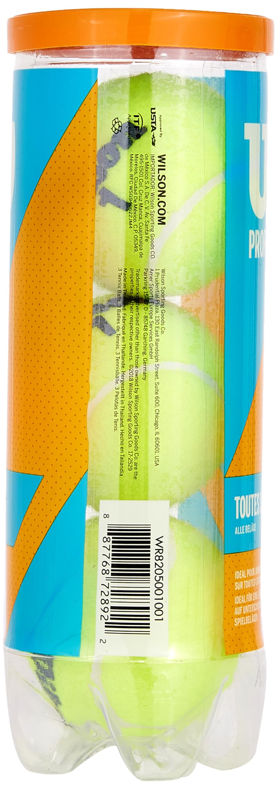 Pelotas de Tenis Wilson Prime All Court Verde Lata con 3 Unidades