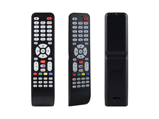 Control Remoto ATVIO Smart TV Letras Azules Pantalla