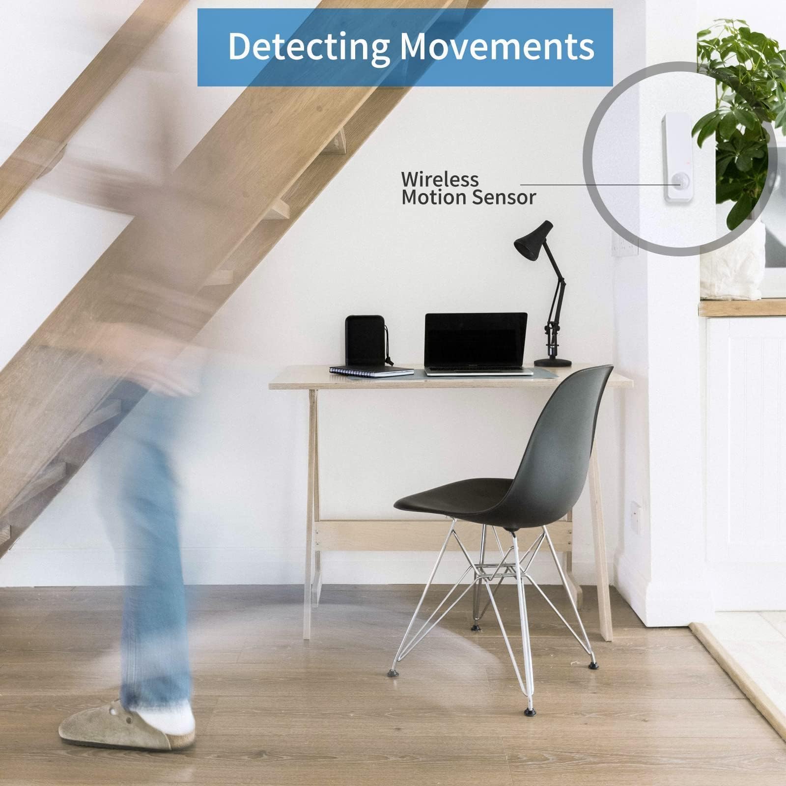 Sensor de movimiento Zigbee THIRDREALITY Blanco compatible con asistente doméstico y dispositivos con Zigbee Hub incorporado