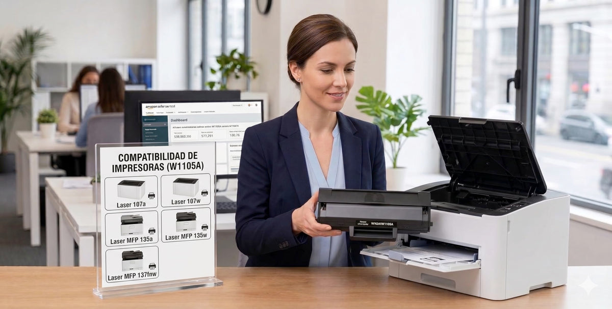 Tóner Compatible sabelly Negro Alto Rendimiento para Impresoras HP Laser 107w, 107a, MFP 135w, 135a, 137fnw