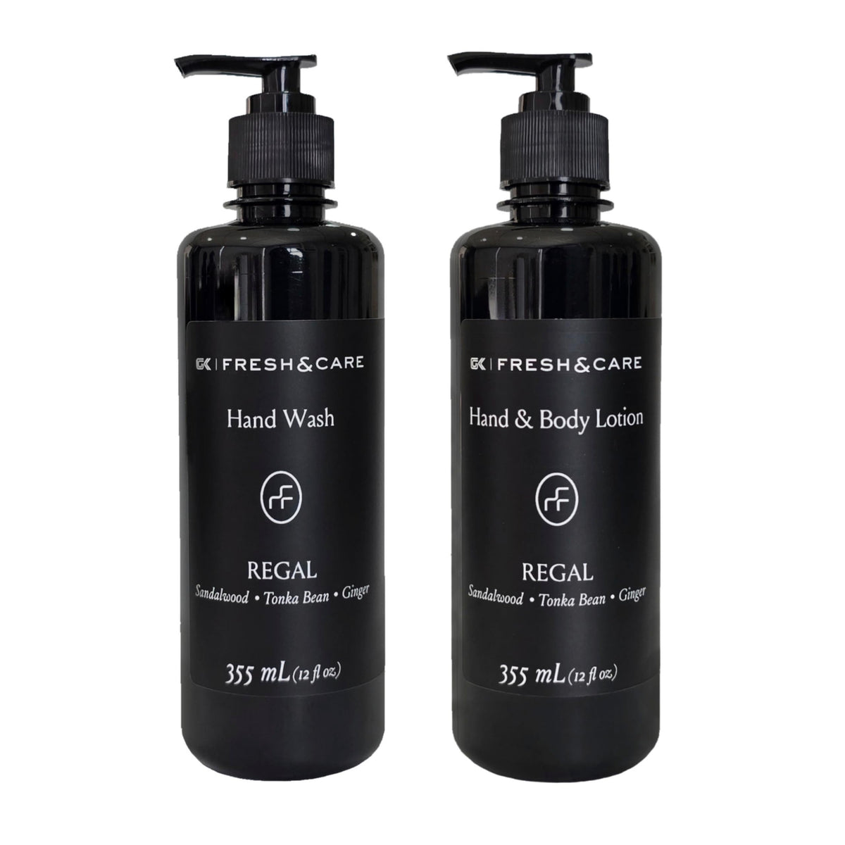 FRESH & CARE COLLECTION | Kit de Amenidades Hoteleras – Spiced Sandalwood & Tonka – Set de Jabón y Crema para Hoteles, Airbnb y Spa. 355ml