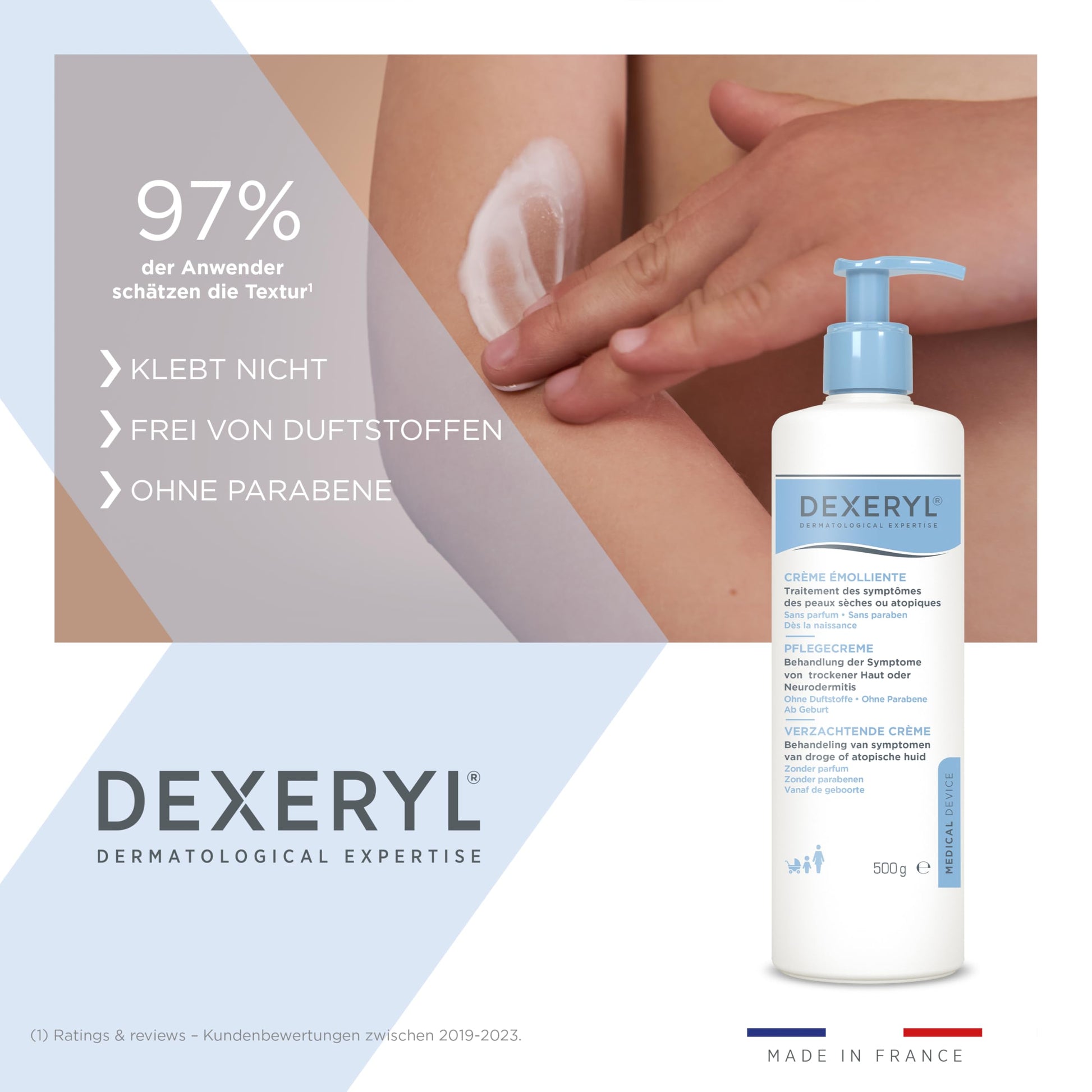 Dexeryl Crema Emoliente seco 500g Piel