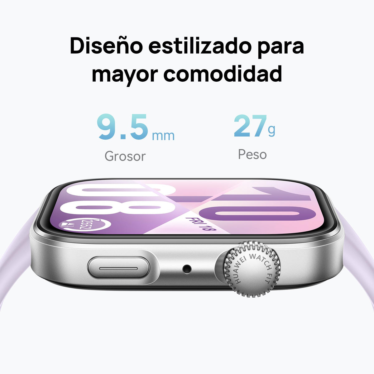 Smartwatch HUAWEI Watch FIT 4 Negro con GPS para iOS y Android