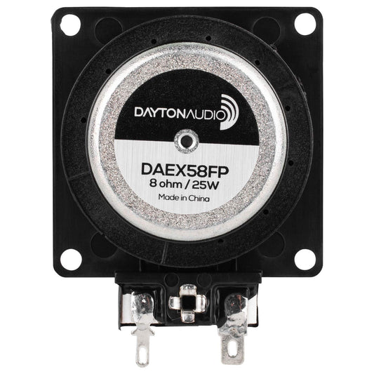 Dayton Audio DAEX58FP - Excitador Plano (58 mm, 25 W, 8 ohmios), Color Negro