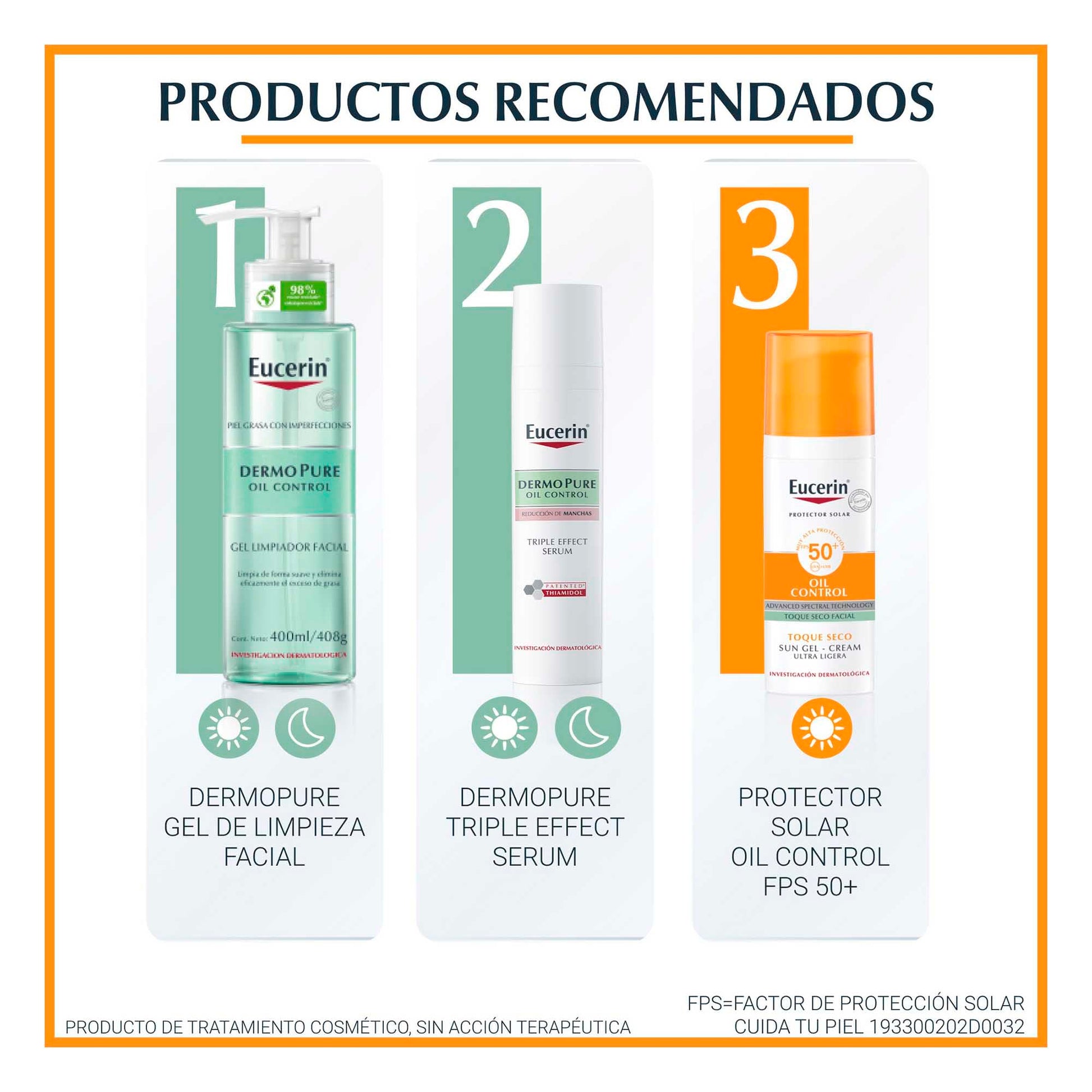 Eucerin Protector solar facial efecto mate toque seco Oil Control 50 ml