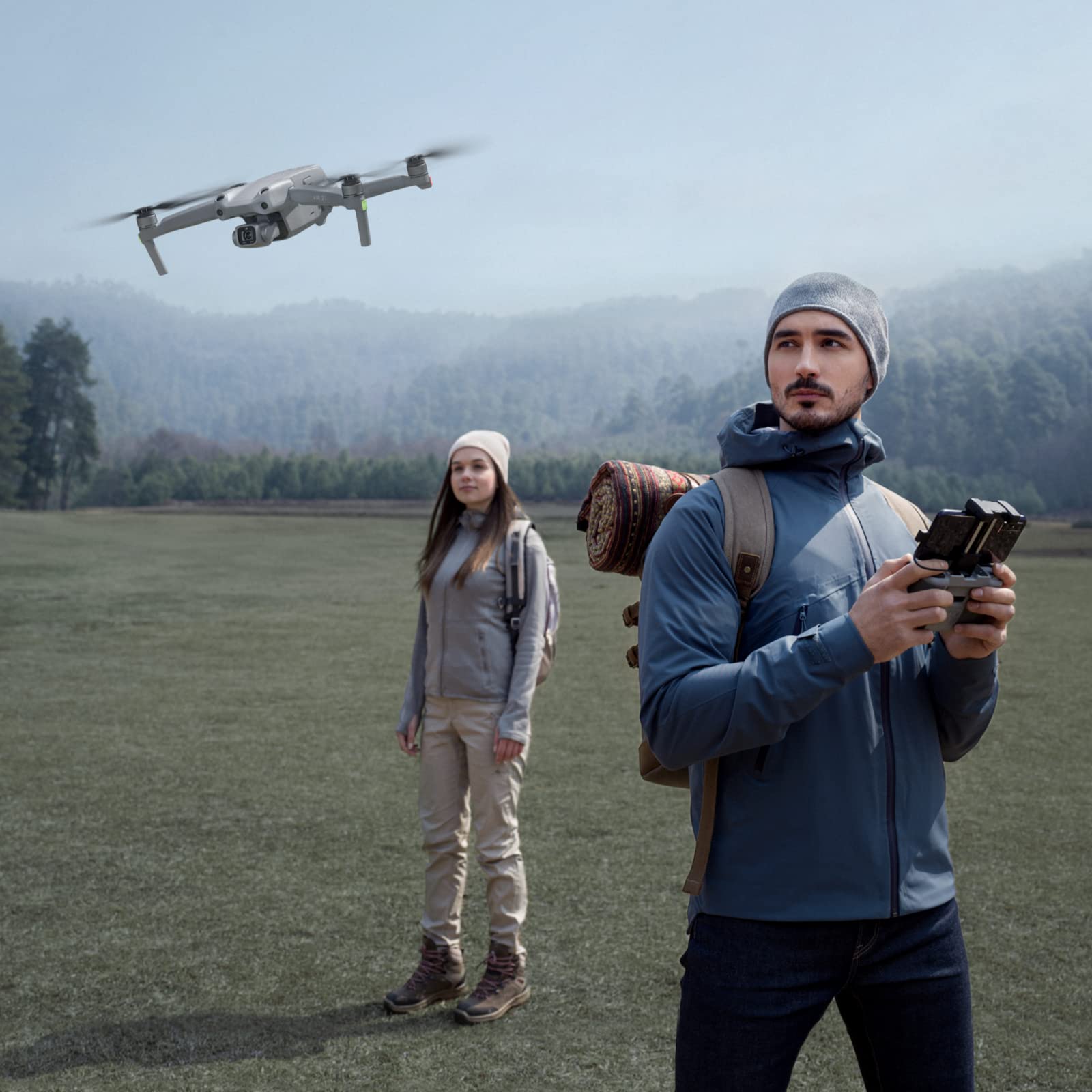 DJI Air 2S Fly More Combo- Drone, Quadcopter, 3 Ejes Gimbal con Cámara, Vídeo en 5.4K, Sensor CMOS de 1 Pulgada, Detección de obstáculos en 4 direcciones, MasterShots, Gris