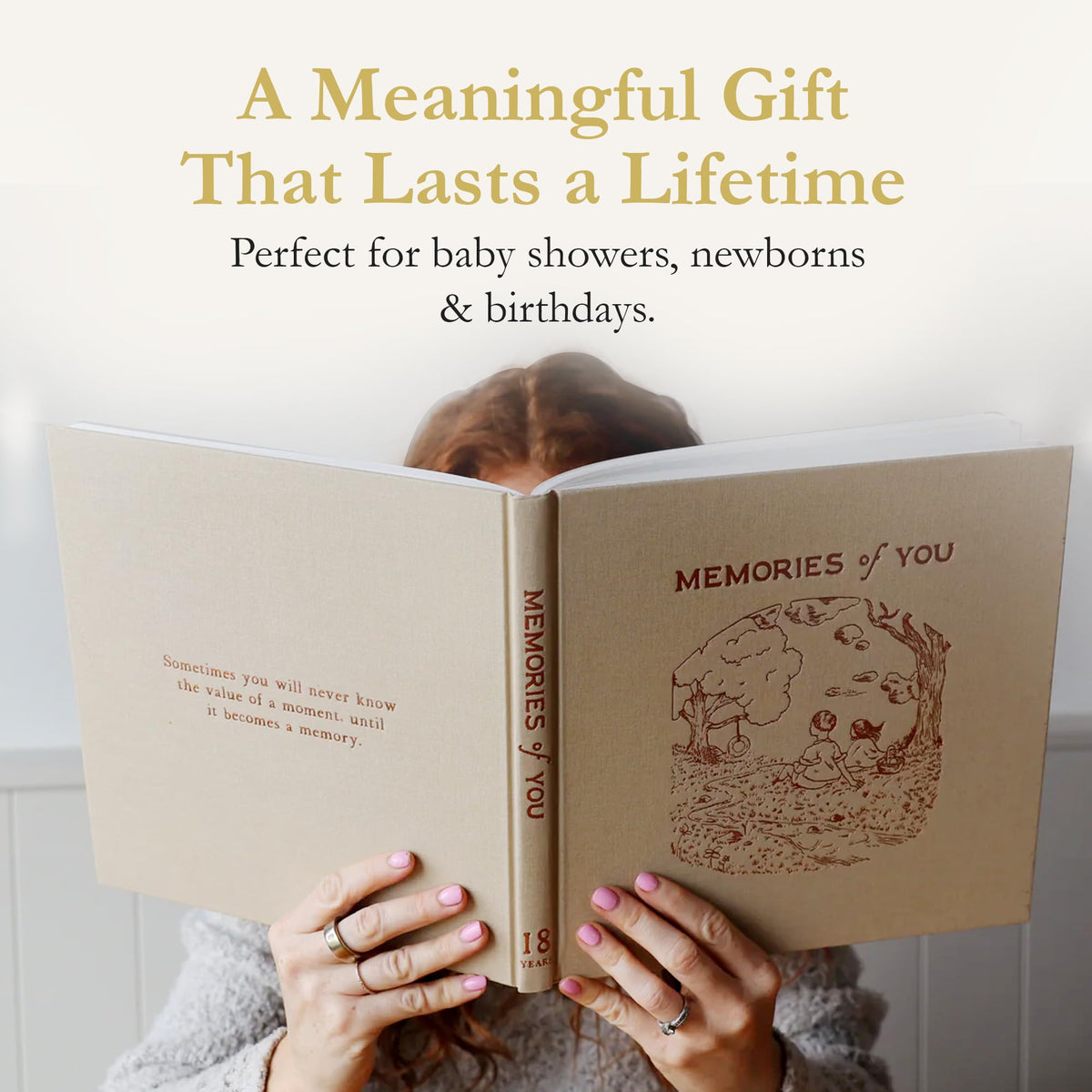 Libro de Memoria para Bebés Beating 50% Desde el Nacimiento Hasta los 18 Años con Indicaciones Guiadas y Espacios para Fotos