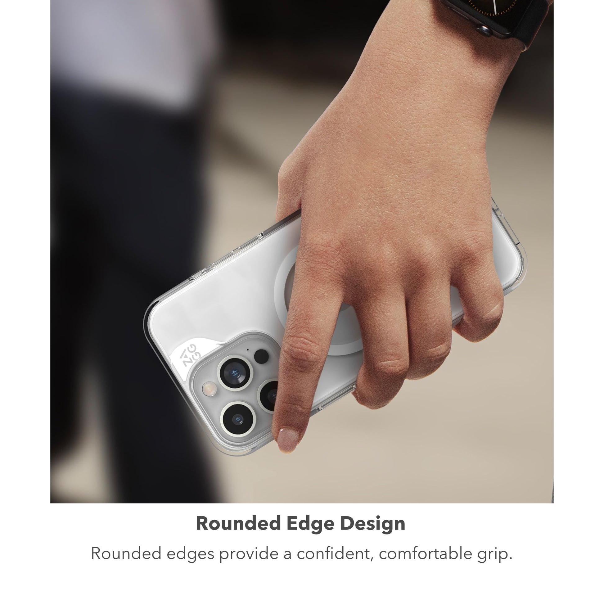 ZAGG Crystal Palace Snap - Funda Transparente para iPhone 15 Pro MAX, protección contra caídas (4 m), grafeno Duradero, antiamarillamiento y Resistente a los arañazos MagSafe