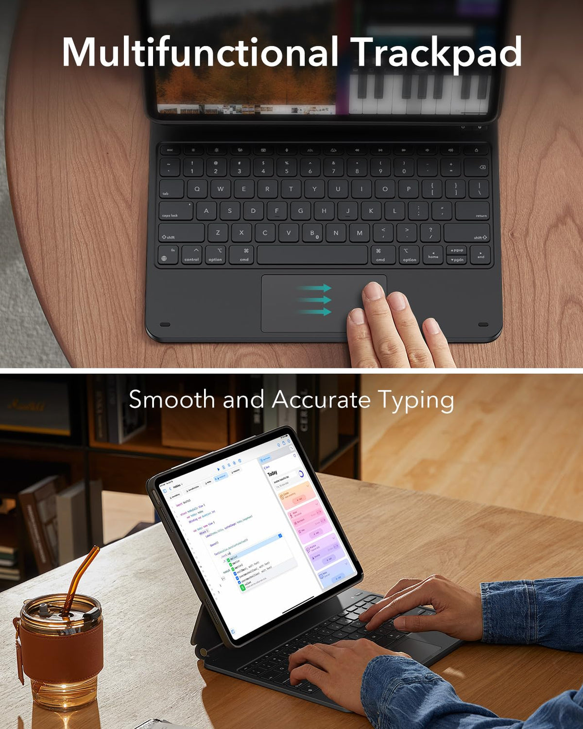 Funda con Teclado ESR iPad Air Soporte Magnético Multimodo