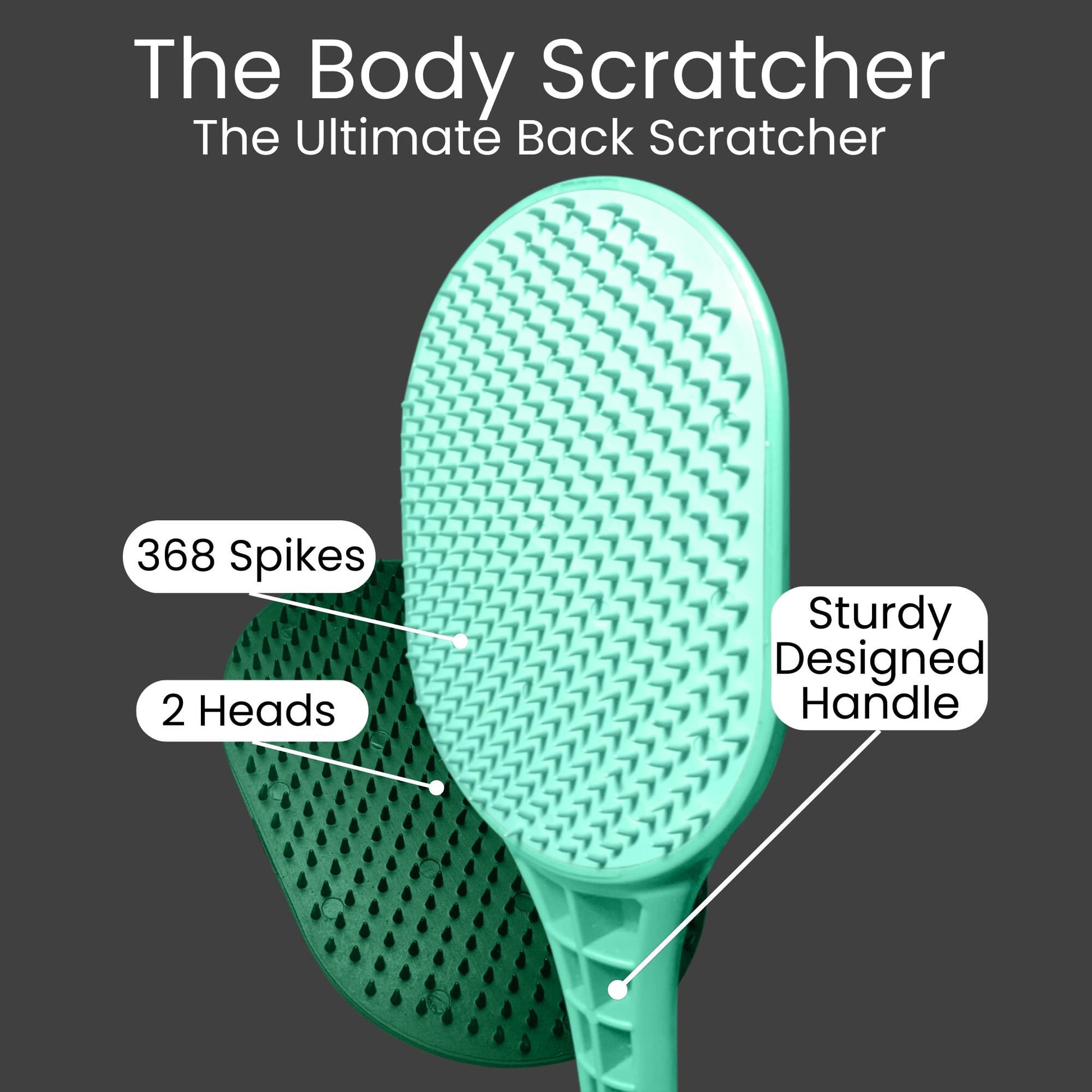 Rascador de Espalda Body Scratcher Largo Resistente con Cabezas Intercambiables