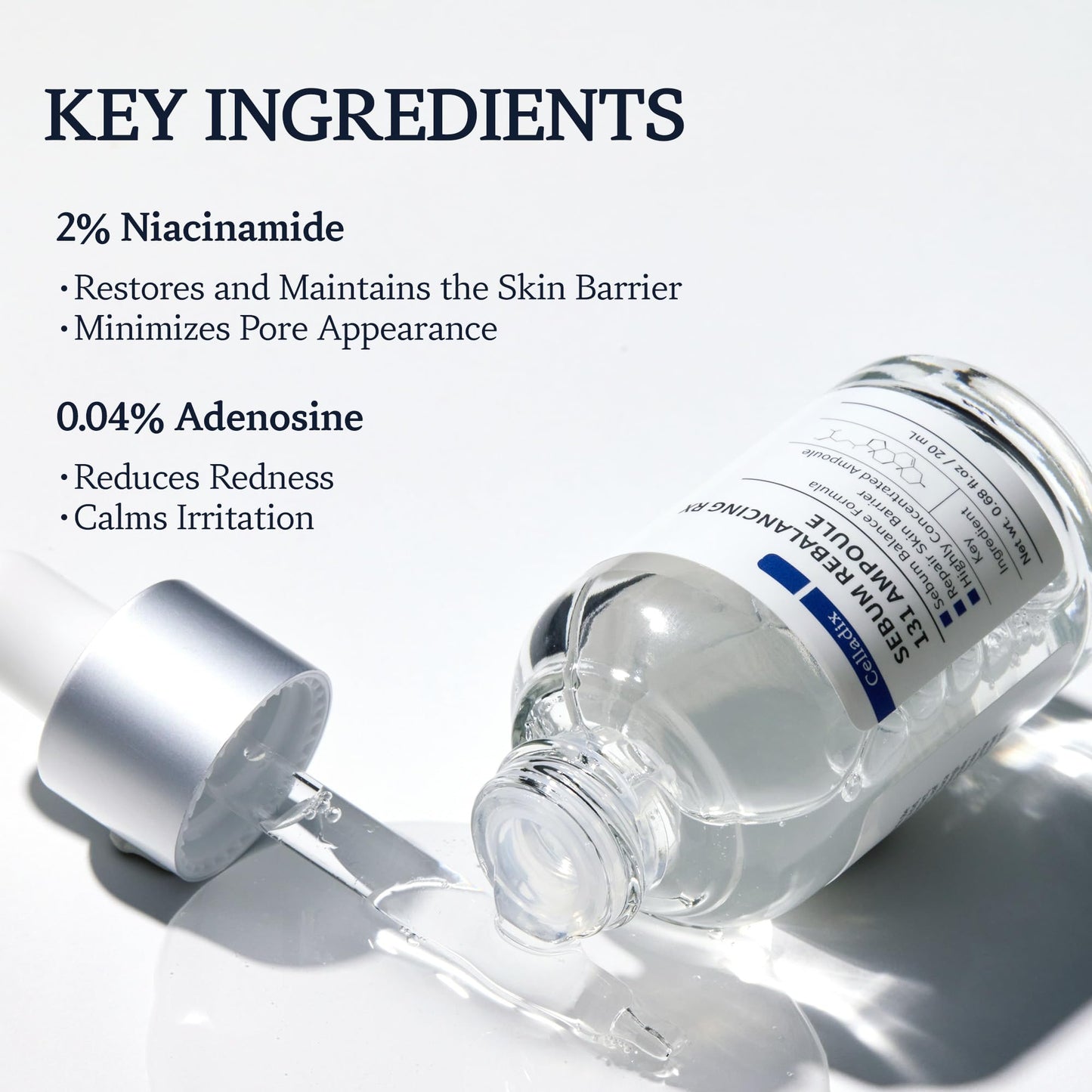 Grehge alancing Rx 131 Ampoule | Minimize Sebum | Tighten Enlarged Pores | Repair Skin Barrier | Rapid Soothing for Daily Use | Oily & Combination Skin | 0.68 Fl Oz