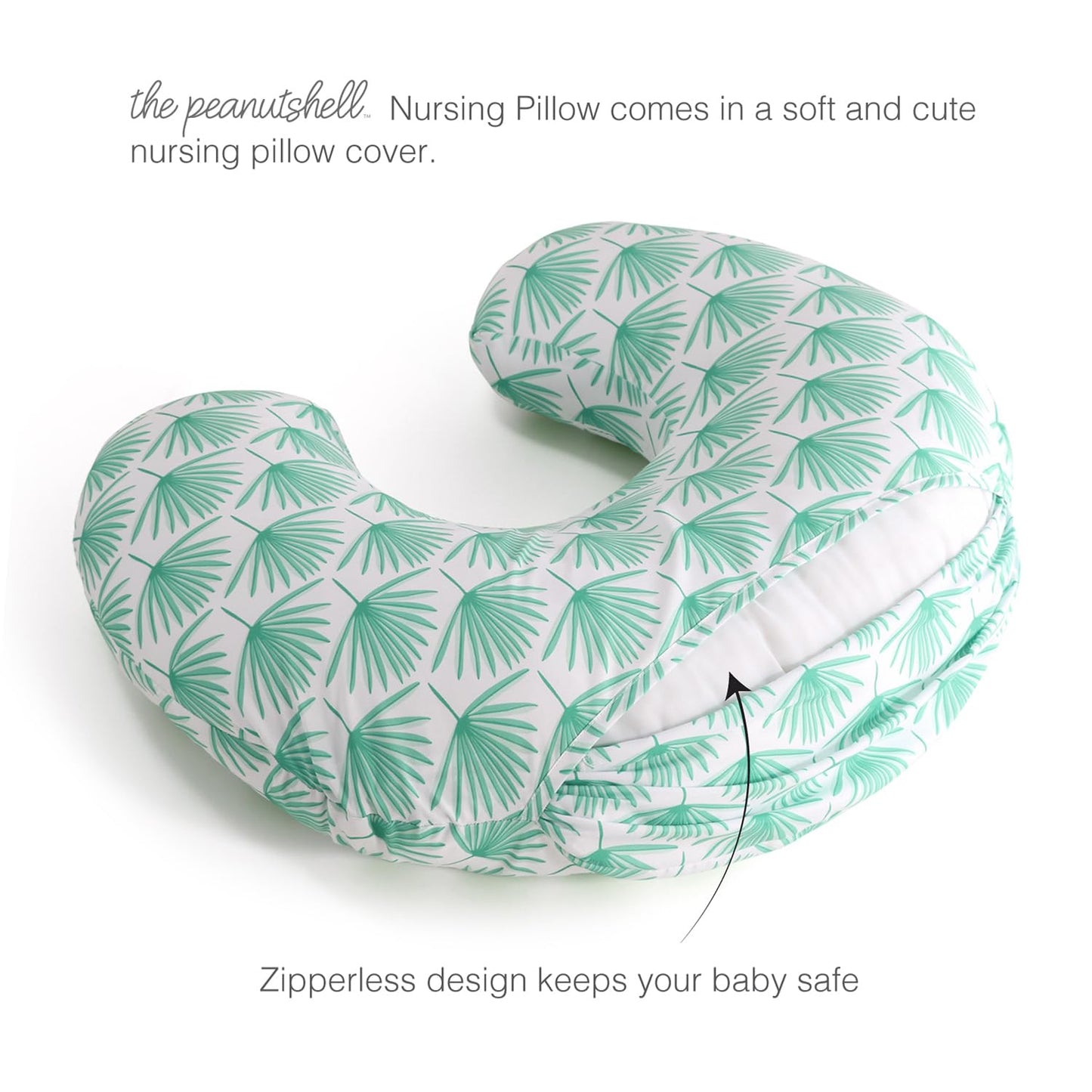 The Peanutshell Almohada de lactancia para lactancia, almohadas de lactancia para bebés, artículos esenciales para bebés, botánicos bohemios