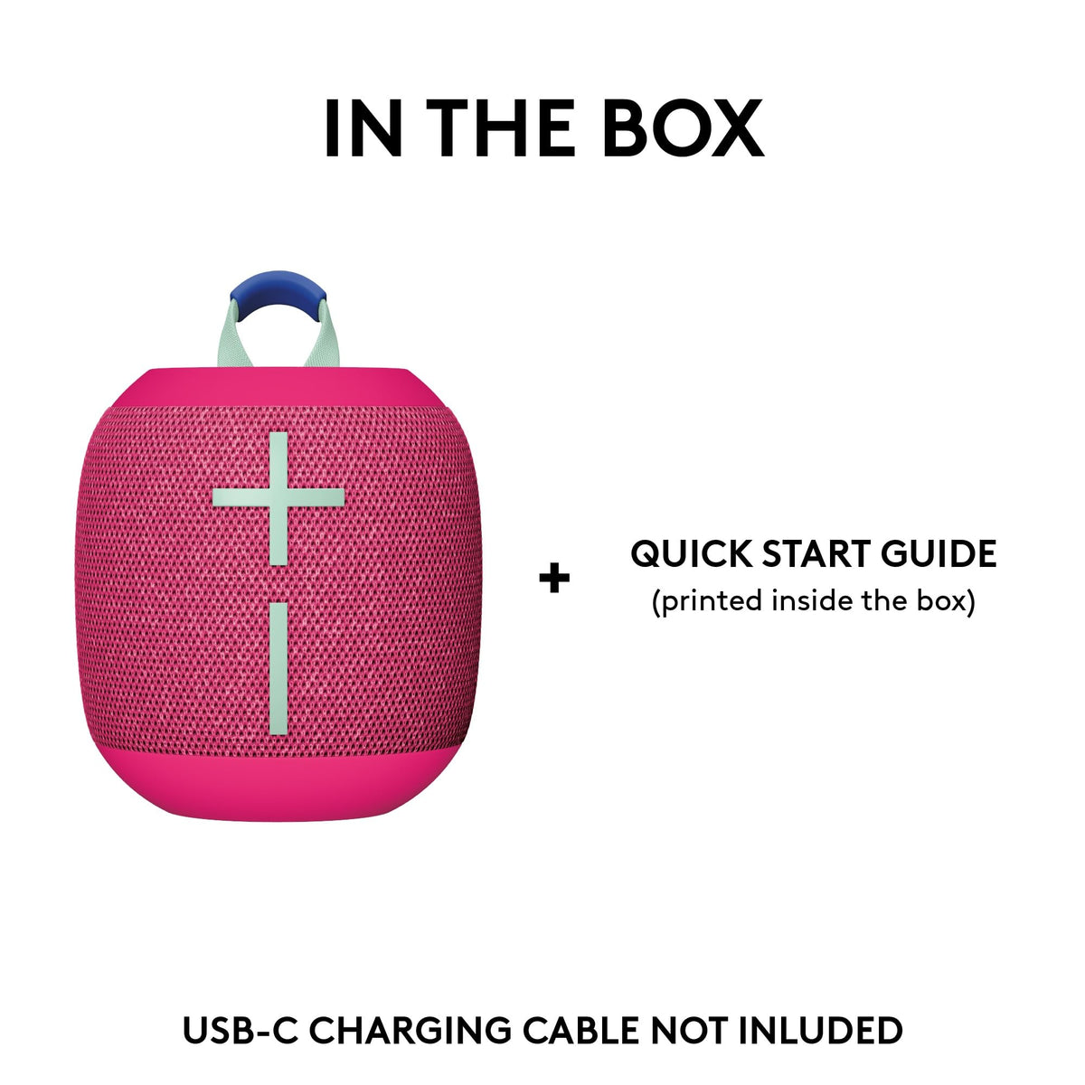 Altavoces Bluetooth Ultimate Ears WONDERBOOM Rosa con Graves Potentes y Sonido de 360 Grados para Exteriores