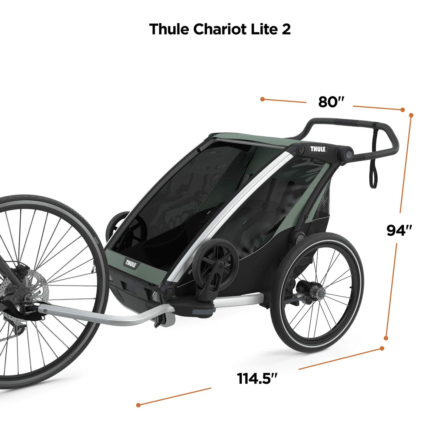 Remolque para Bicicletas Thule Chariot Lite1 Agave