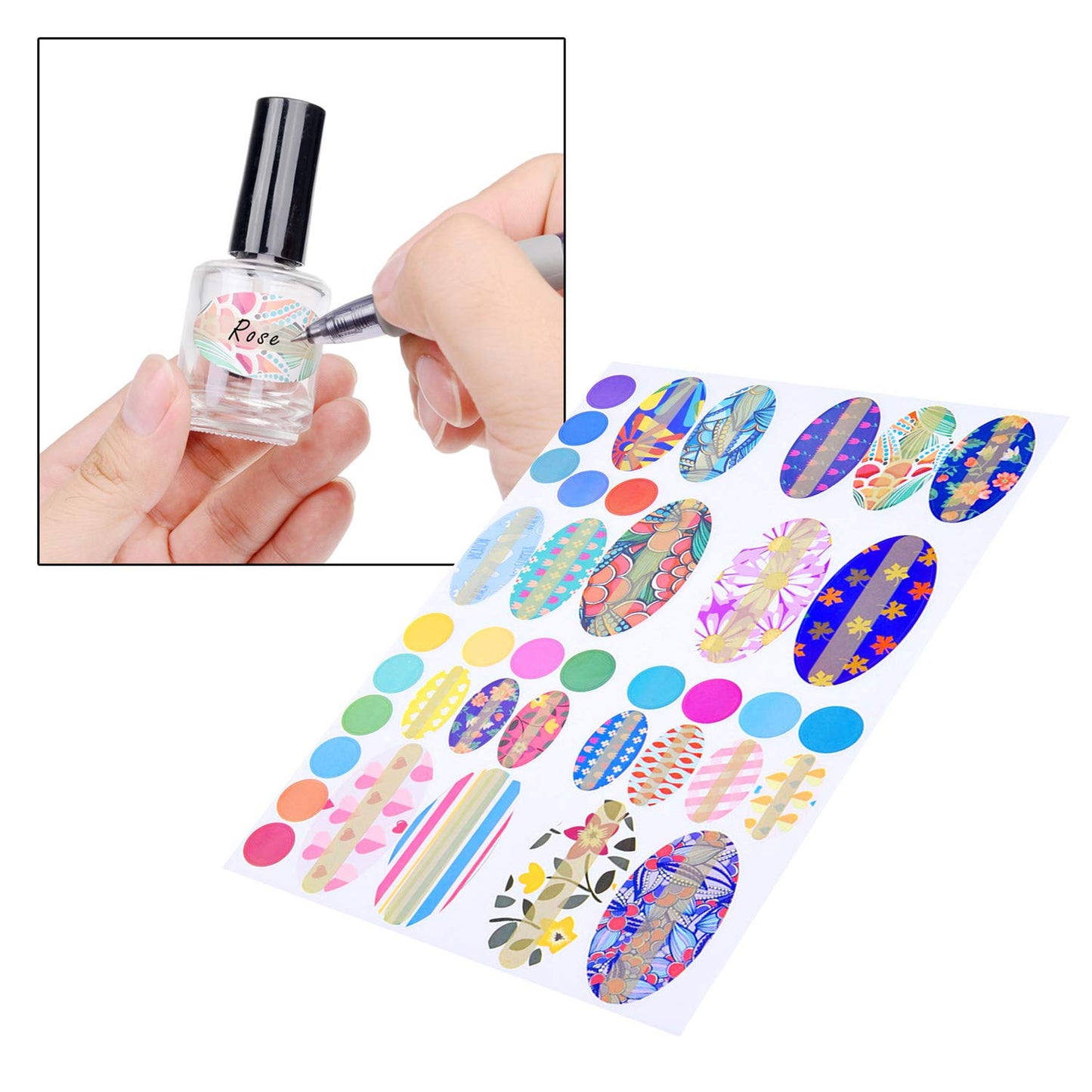 Botellas vacías de esmalte de uñas con cepillos Dupont – Juego de 6 – Cristal transparente – Incluye embudos (para un fácil relleno) y bolas de mezcla (para mejores resultados de mezcla) – Haz tu propio esmalte de uñas
