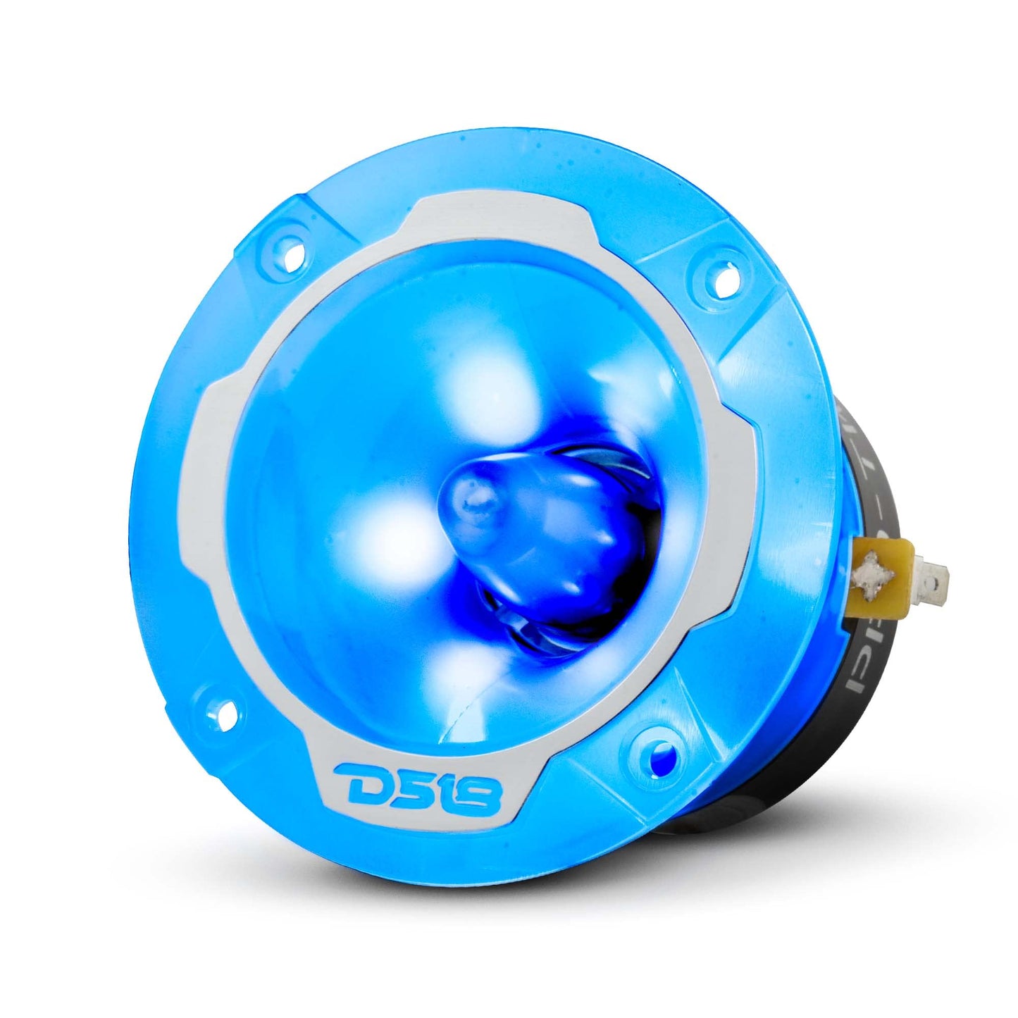 DS18 PRO-TW2L RGB Alluminum Super Bullet altavoz de agudos y Bullet- Bobina de voz de 1 pulgada, cuerpo de policarbonato y bala, 400 W máximo, 200 W RMS, 4 ohmios, cruce integrado, los tweeters PRO son los mejores (par)
