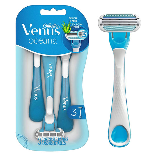 Rastrillos Desechables Gillette Venus Oceana para Mujer 3 Pack de 2 Piezas