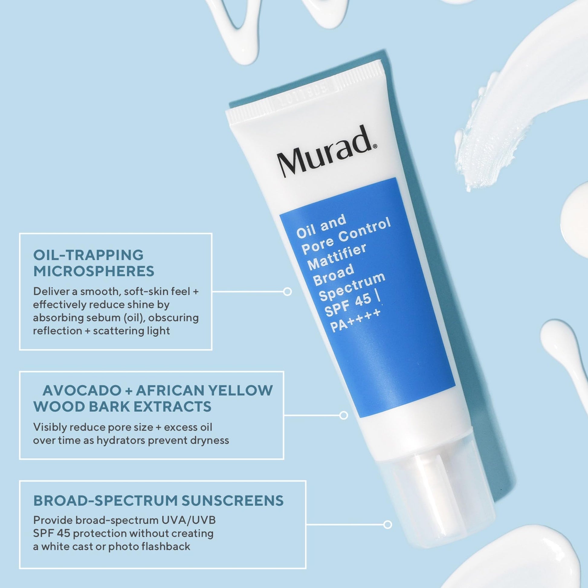 Blemish - Oil-control mattifier spf 45 / Crema matificante spf 45 y reduce poros, para piel mixta a grasa. 50 ml