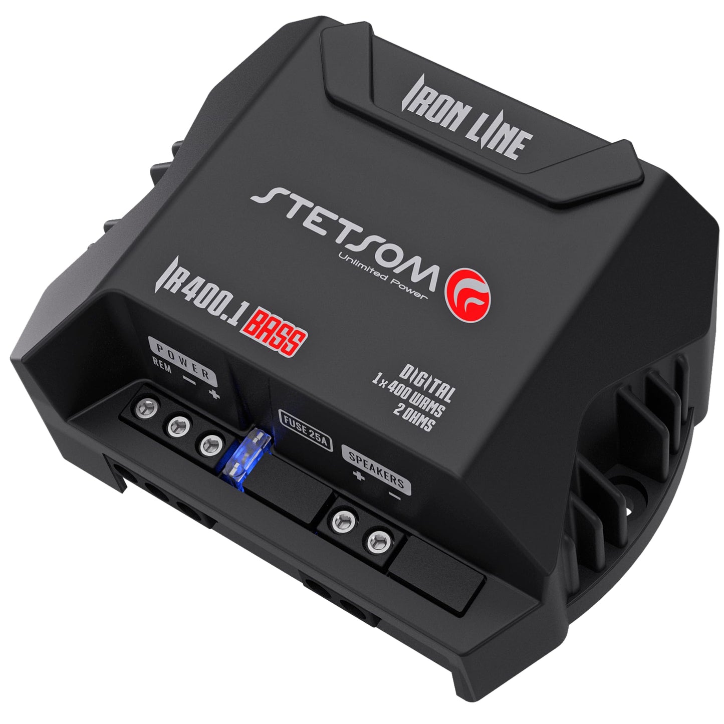 Subamplificador Stetsom IR 400.1 BASS 2 ohmios Compacto con Crossover y Rango Completo para Coche