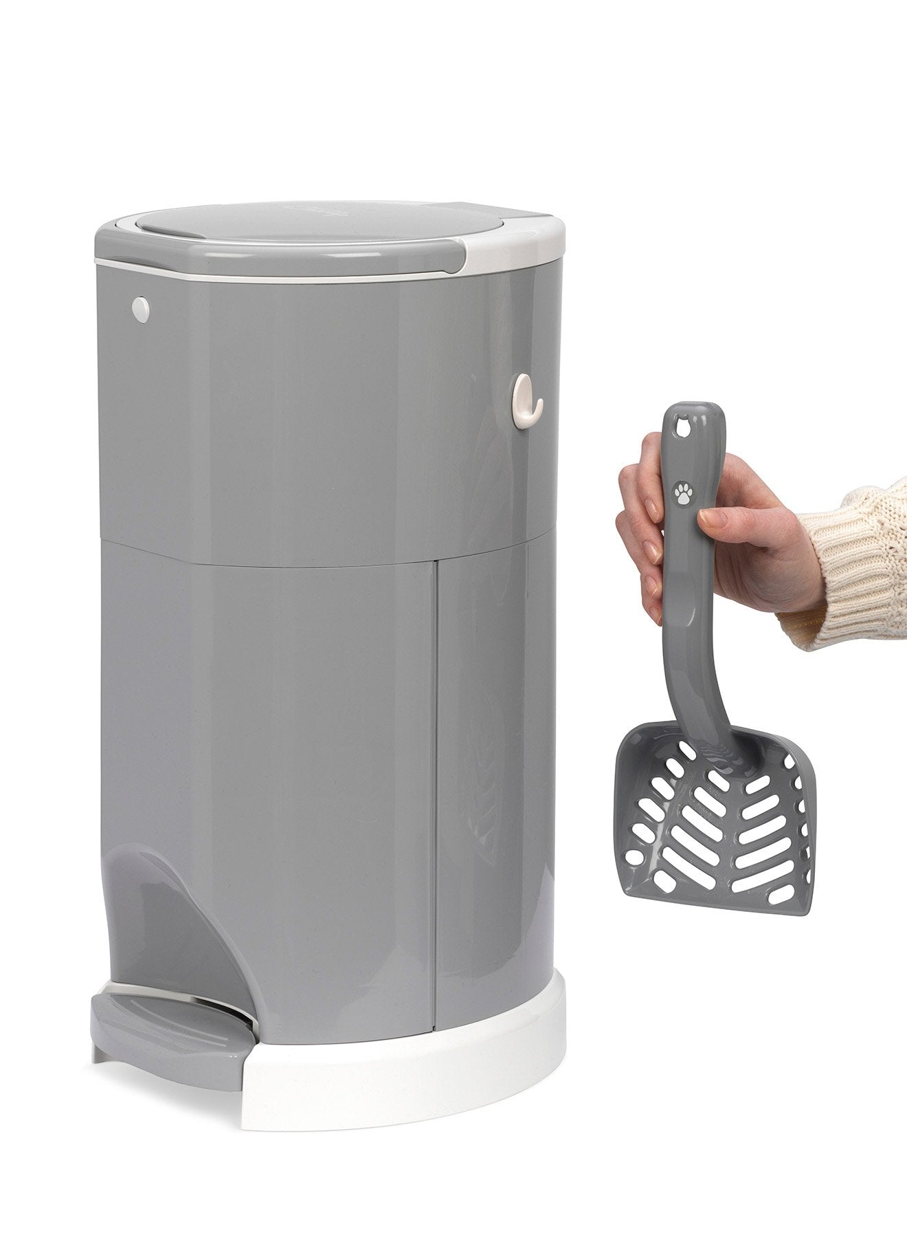Litter Champ Premium Odor-Free Cat Litter Disposal System, Gray