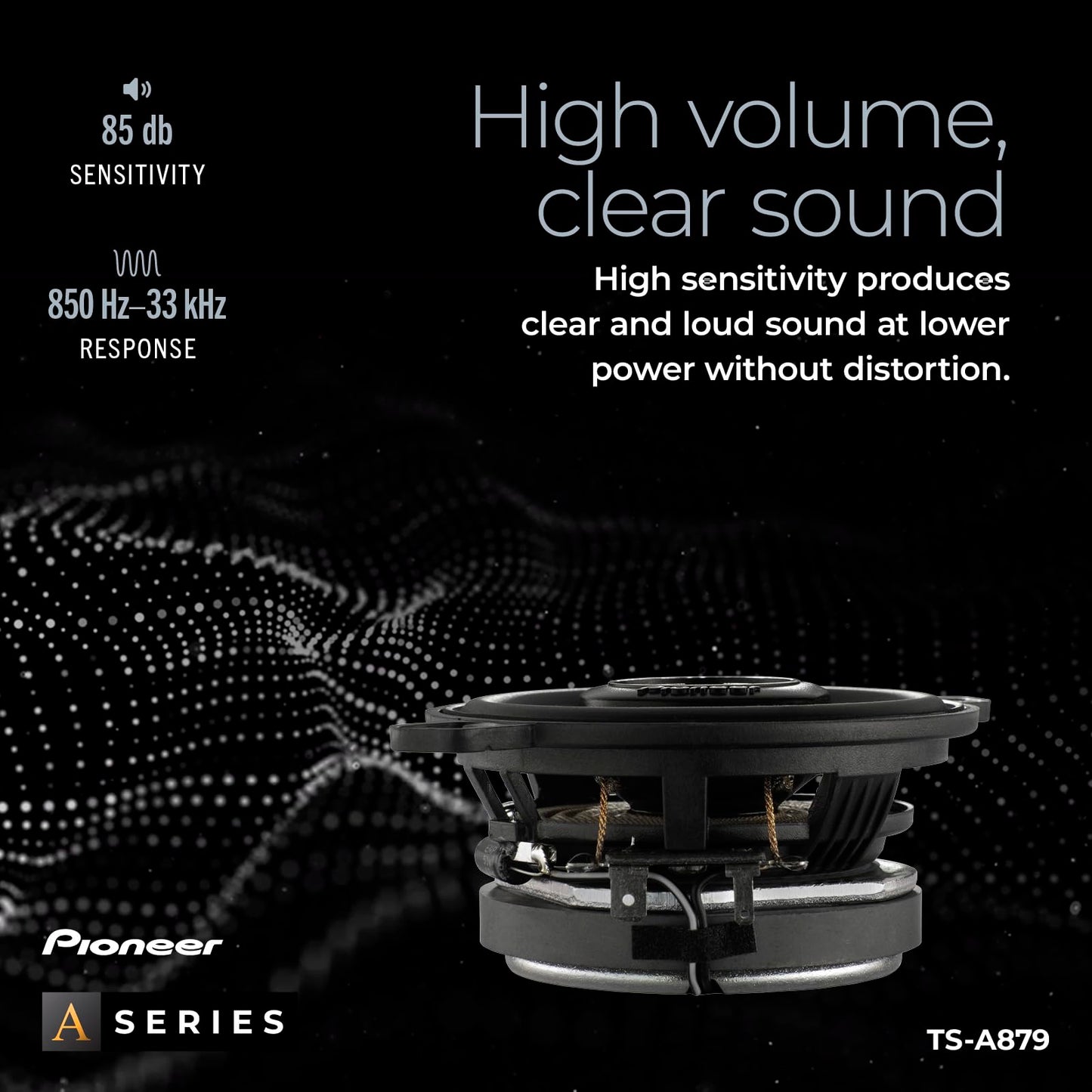 Altavoz Coaxial Serie A Pioneer Negro 2 Vías 450W
