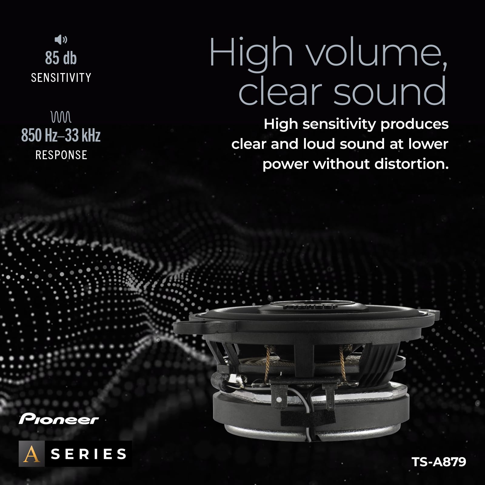 Altavoz Coaxial Serie A Pioneer Negro 2 Vías 450W