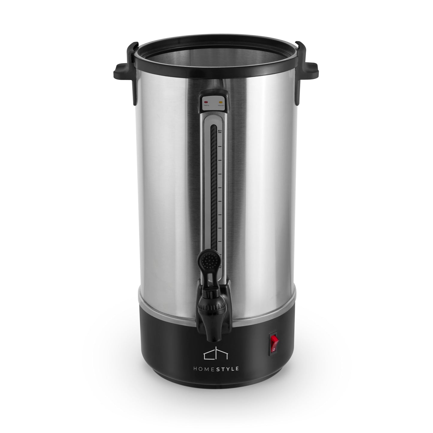 Cafetera Percoladora Homestyle 50 Tazas, Acero Inoxidable, Sistema de Percolación para Café Intenso