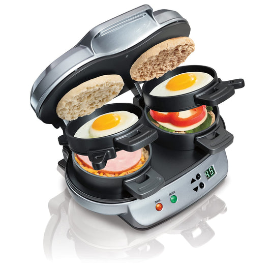 Hamilton Beach Sandwichera para el desayuno doble