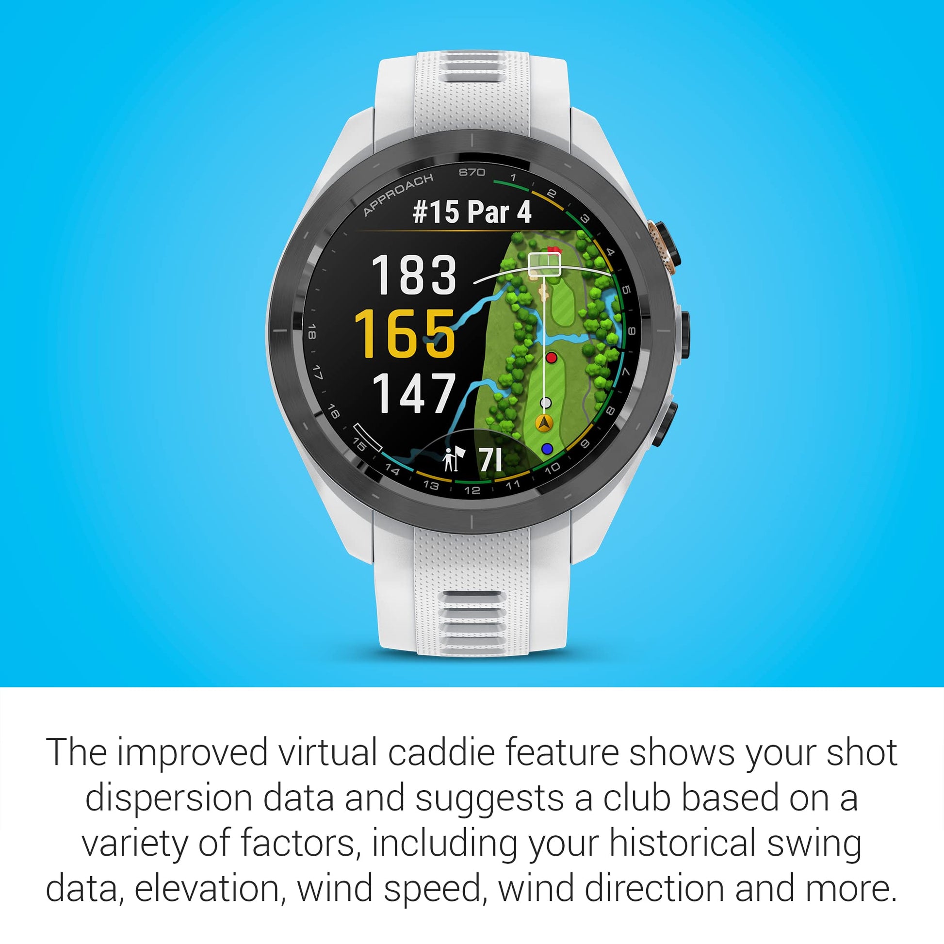 Garmin Approach S70 Blanco, 42 mm