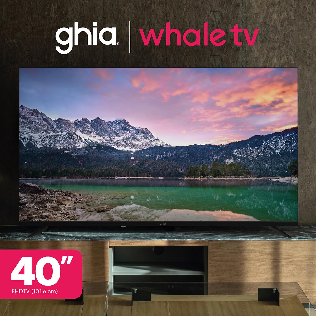 GHIA Pantalla Smart TV 40" Whale TV, Full HD, 3 HDMI, 2 USB, WiFi