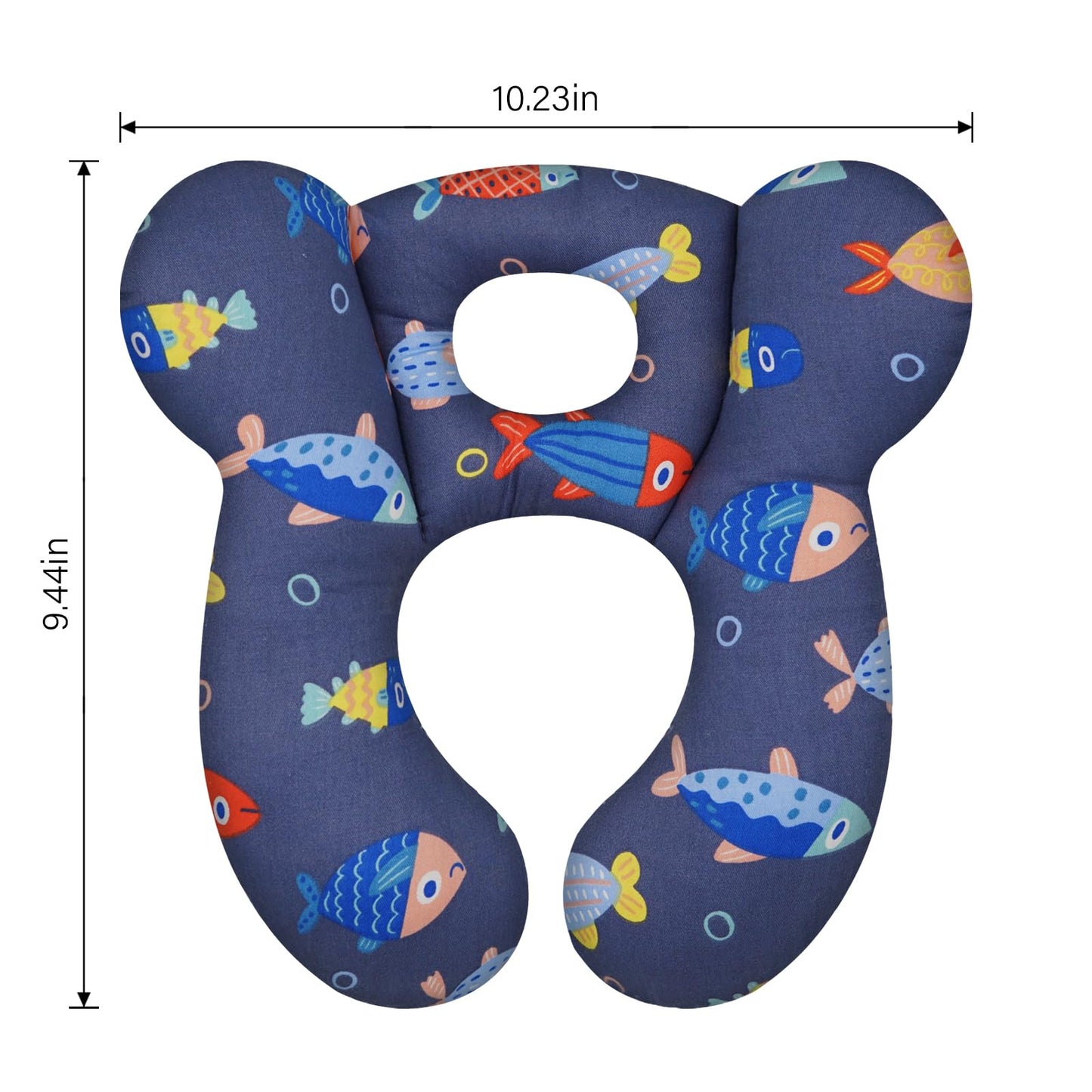 Almohada de viaje para bebé, cojín suave y agradable a la piel para asiento de coche, carriola y carriola (estilo G)
