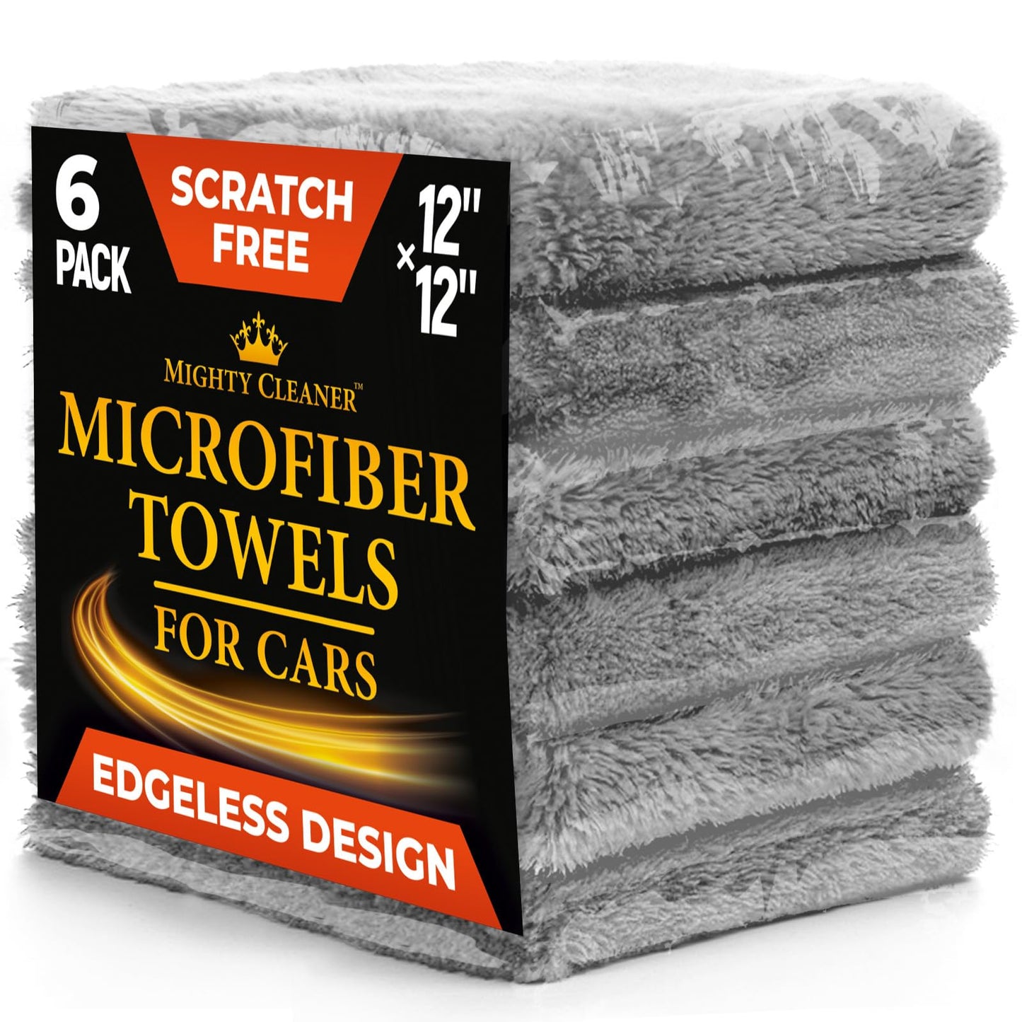 Toallas de Microfibra sin Bordes para Coches 540 g/m² Paquete de 6 Unidades