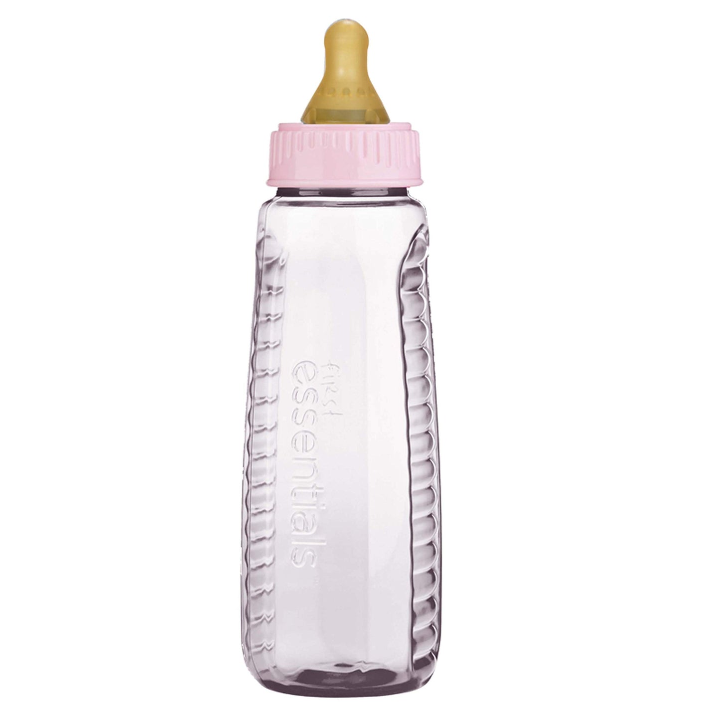 Gerber First Essentials Clearview Bottle in Assorted Colors with Latex Nipple, 9-Ounce