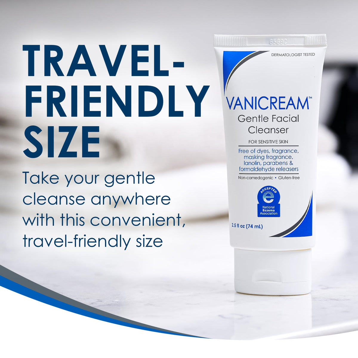 Gentle Facial Cleanser - 2.5 fl oz - Formulated Without Common Irritants for Those with Sensitive Skin